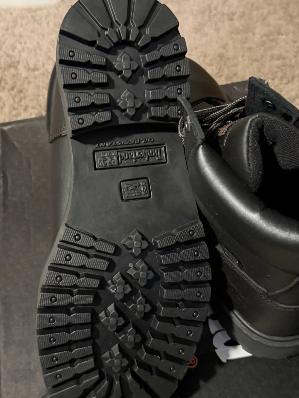 Timberland PRO Black Box with Orange Logo